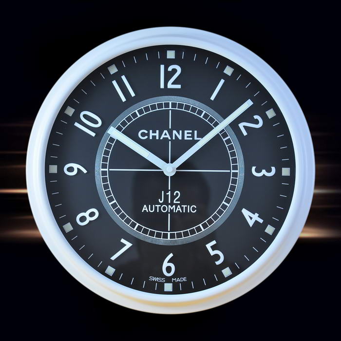 Chanelシャネル 壁掛け時計 女性に大人気！白ケース黒文字盤-コピー
