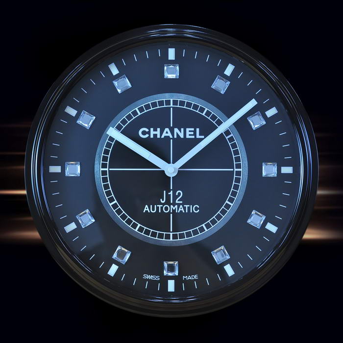 Chanelシャネル 黒J12壁掛け時計-レプリカスーパーコピー